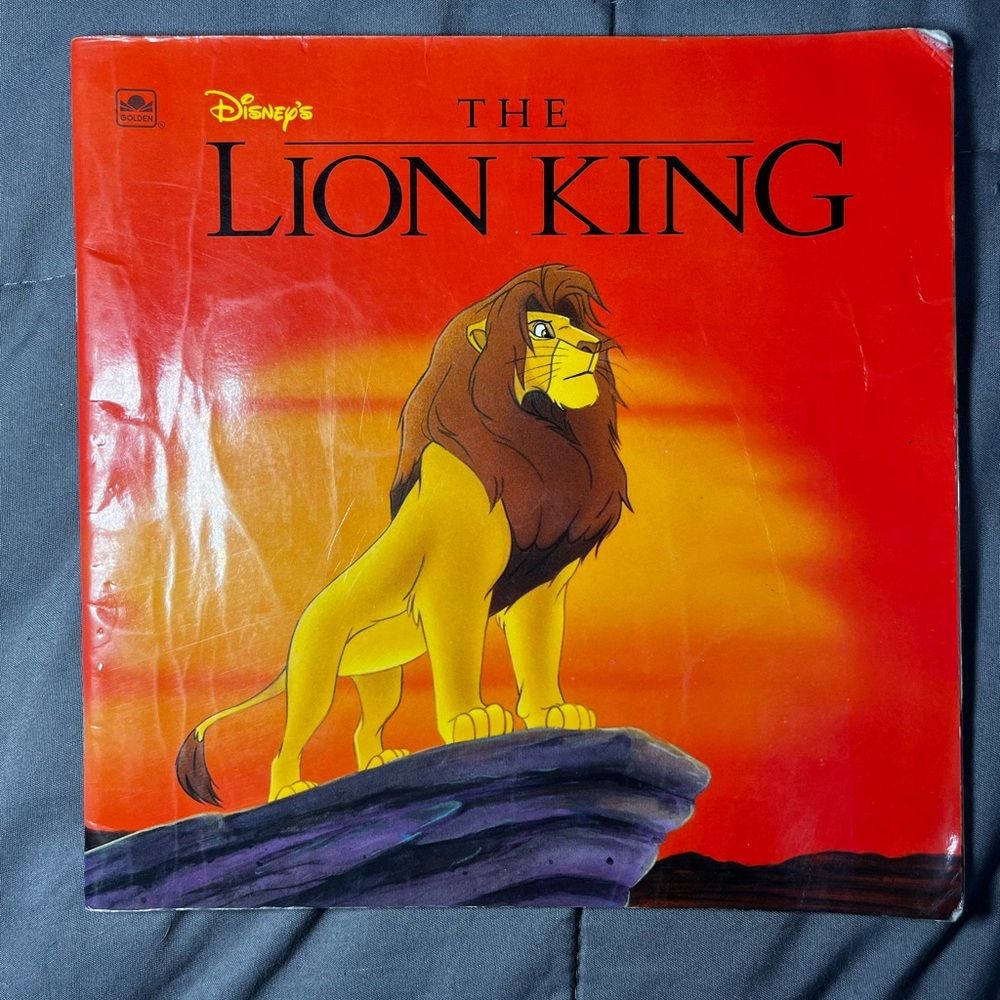 Vintage 1994 Golden Look-Look Book Disney The Lion King Paperback Kids Book‎